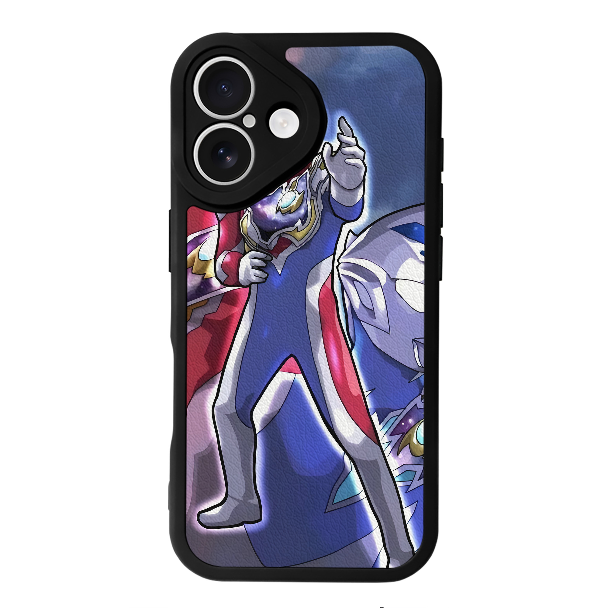 （画像用） ウルトラマン Ultraman 【iPhone 16シリーズ対応】シリコンスマホケース（レザー調） 材質：シリコン